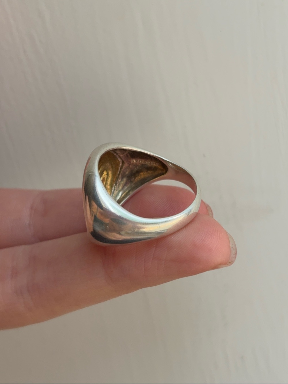 Retired Silpada Sterling Silver Bronze Two Tone Wood Grain Timber Ring - Picture 7 of 10
